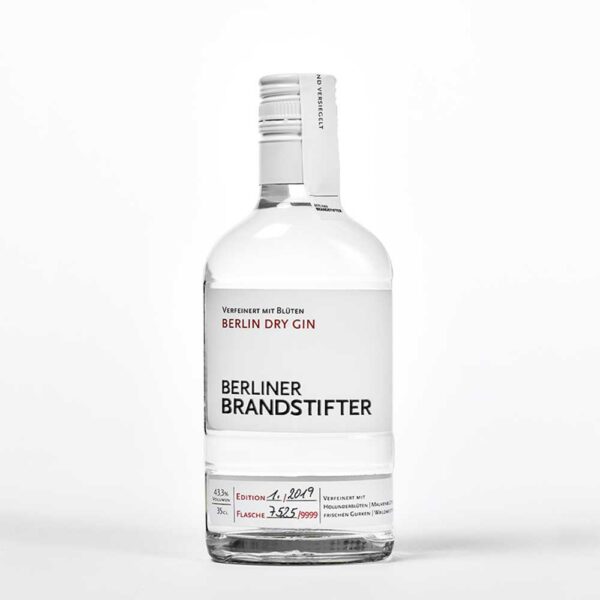 Berliner Brandstifter Berlin Dry Gin 035l Frontal